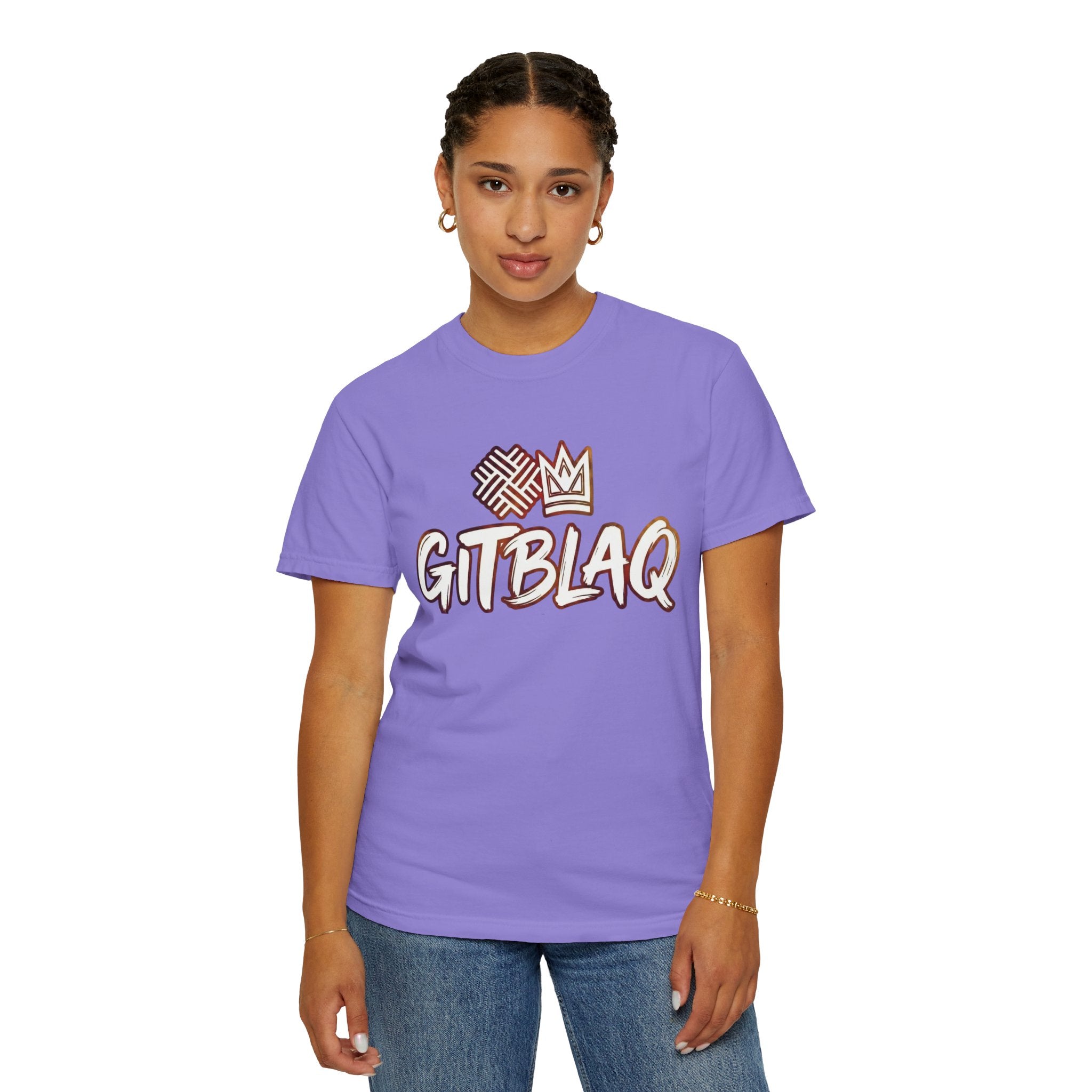 GITBLAQ Garment-Dyed Streetwear Tee