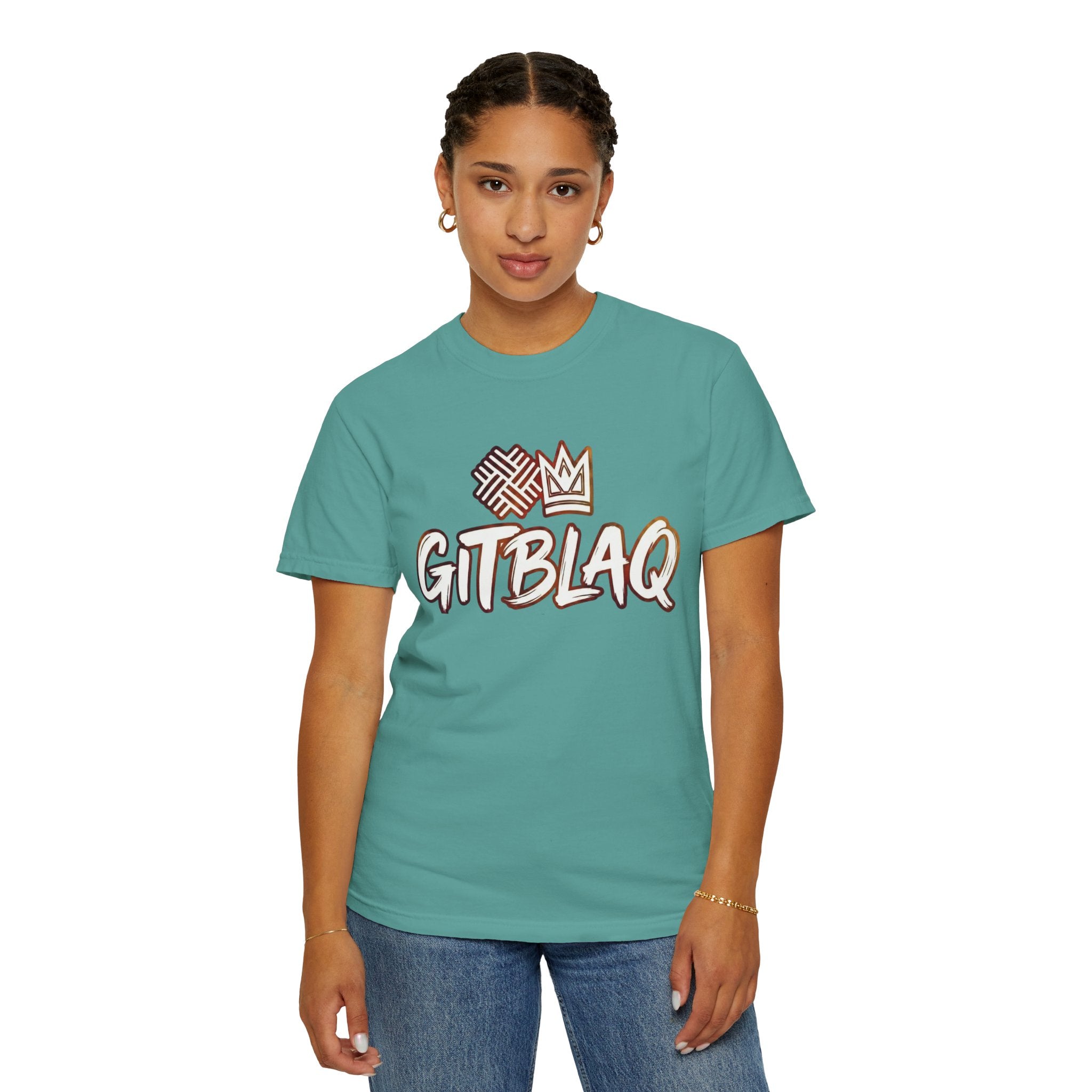GITBLAQ Garment-Dyed Streetwear Tee