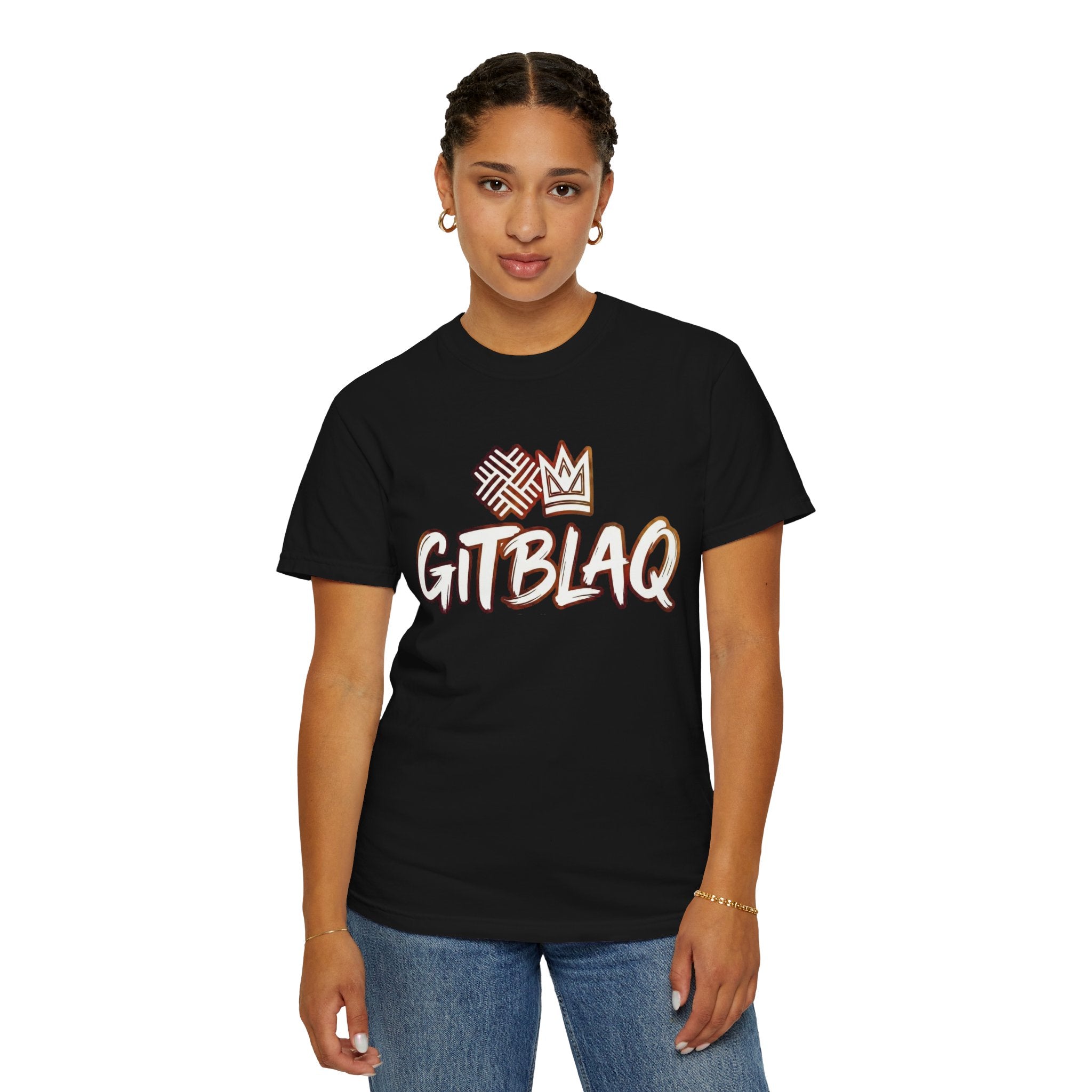 GITBLAQ Garment-Dyed Streetwear Tee