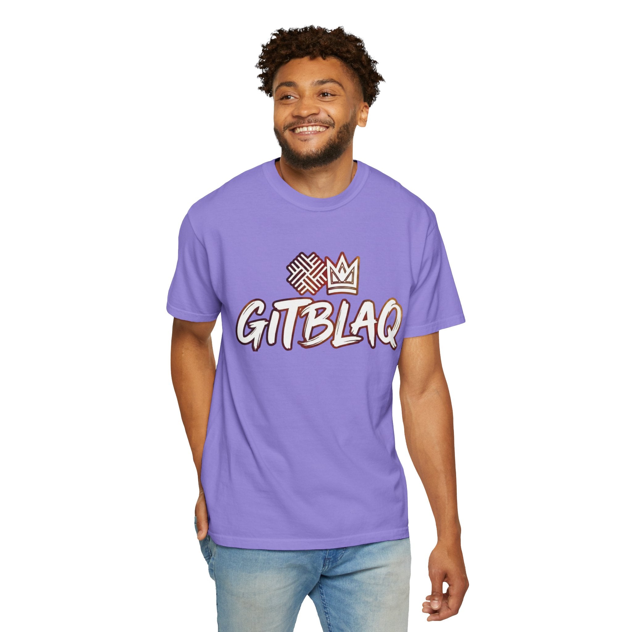 GITBLAQ Garment-Dyed Streetwear Tee